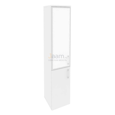 Мебель для персонала Офисный шкаф высокий узкий левый O.SU-1.2RW(L)